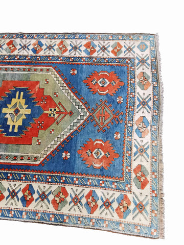 300 x 200 cm Turkish Karz Traditional Blue Large Rug - Rugoutlet