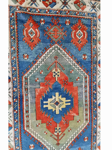 300 x 200 cm Turkish Karz Traditional Blue Large Rug - Rugoutlet