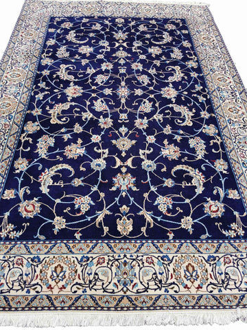 300 x 204 cm Nain 9la Traditional Blue Large Rug - Rugoutlet