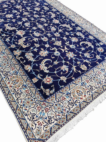 300 x 204 cm Nain 9la Traditional Blue Large Rug - Rugoutlet