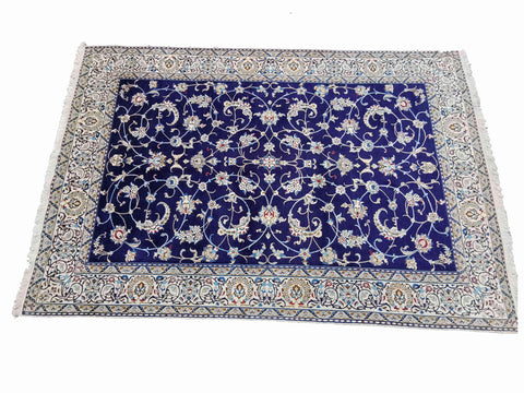 300 x 204 cm Nain 9la Traditional Blue Large Rug - Rugoutlet