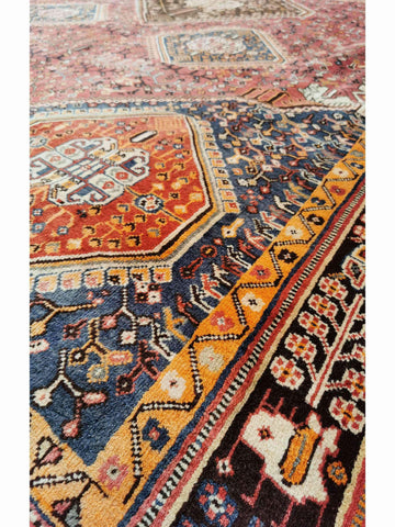 300 x 204 cm Qashqai Tribal Red Large Rug - Rugmaster