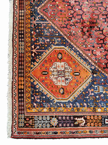 300 x 204 cm Qashqai Tribal Red Large Rug - Rugoutlet