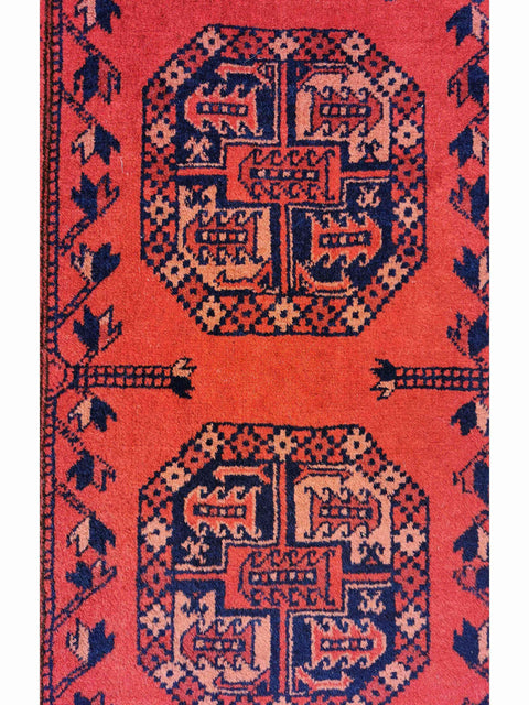 300 x 206 cm Afghan Khan Tribal Red Large Rug - Rugoutlet