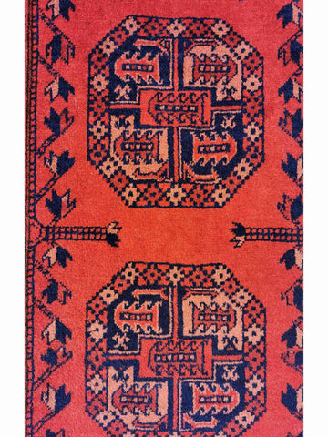 300 x 206 cm Afghan Khan Tribal Red Large Rug - Rugoutlet