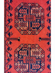 300 x 206 cm Afghan Khan Tribal Red Large Rug - Rugmaster