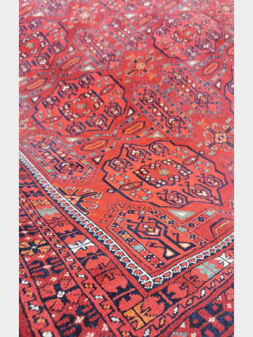 300 x 207 cm Afghan Bashir Tribal Red Large Rug - Rugmaster