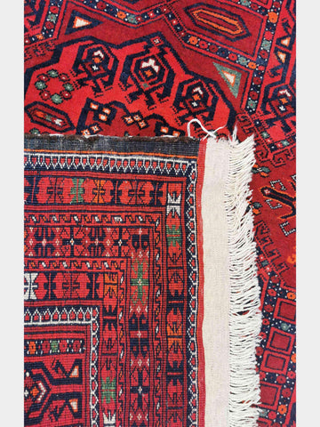 300 x 207 cm Afghan Bashir Tribal Red Large Rug - Rugmaster