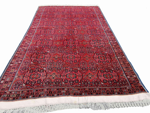 300 x 207 cm Afghan Bashir Tribal Red Large Rug - Rugmaster