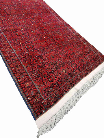 300 x 207 cm Afghan Bashir Tribal Red Large Rug - Rugmaster