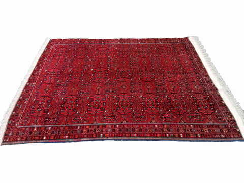 300 x 207 cm Afghan Bashir Tribal Red Large Rug - Rugmaster