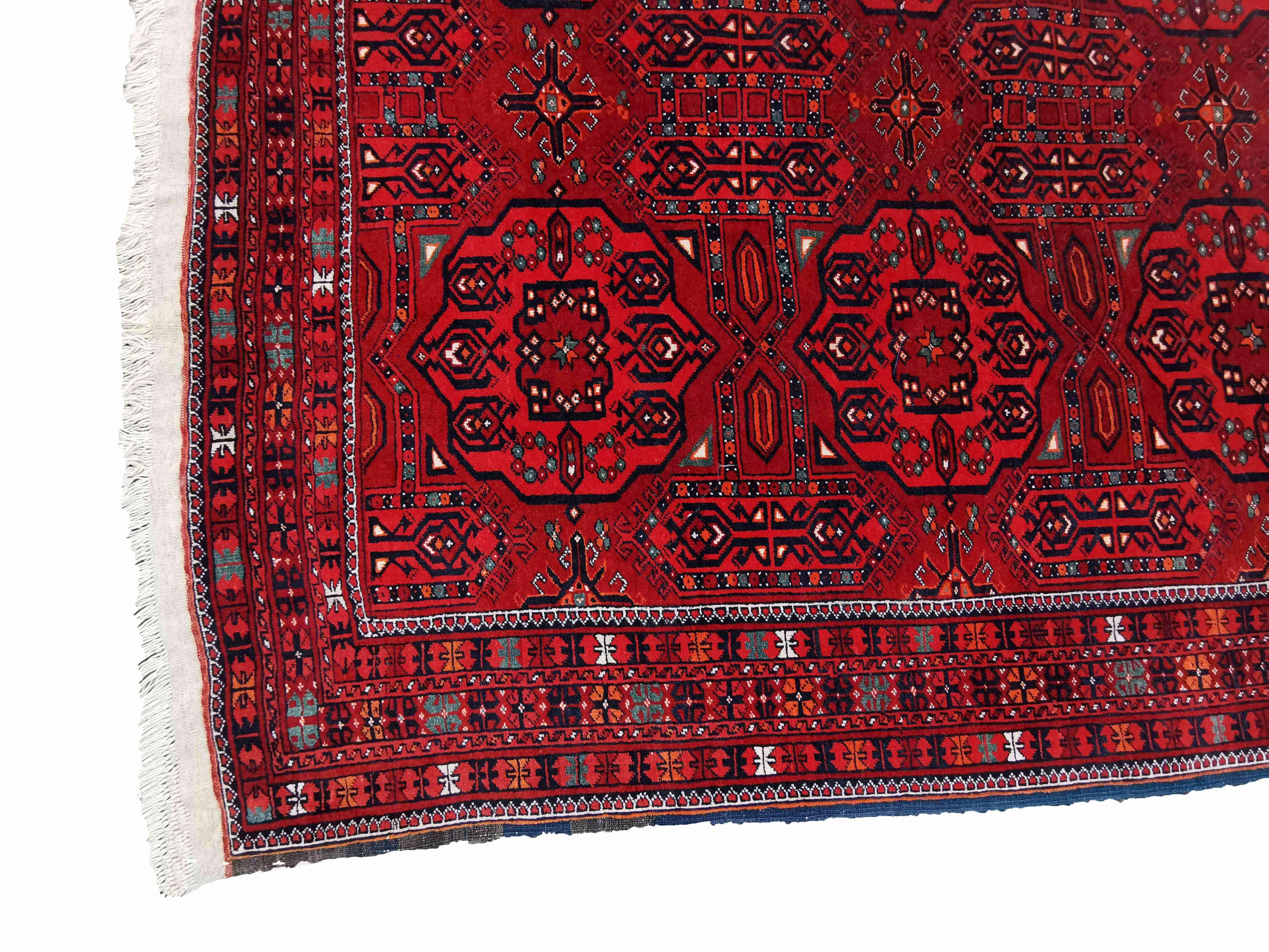 300 x 207 cm Afghan Bashir Tribal Red Large Rug - Rugoutlet