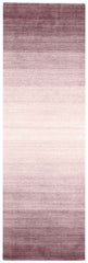300x80 cm  Indian Wool/Viscose Purple Rug-Porpra, Purple