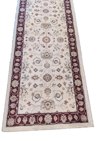 300 x 70 cm Ziegler powerloom Antique Beige Rug - Rugoutlet