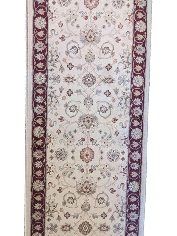 300 x 70 cm Ziegler powerloom Antique Beige Rug - Rugoutlet