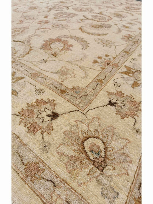 301 x 247 cm Ziegler Antique Beige Large Rug - Rugmaster