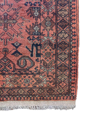 302 x 81 cm Afghan Khan Tribal Red Rug - Rugoutlet