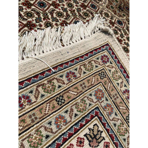 303 x 200 cm Persian Tabriz Geometric Brown Large Rug - Rugoutlet