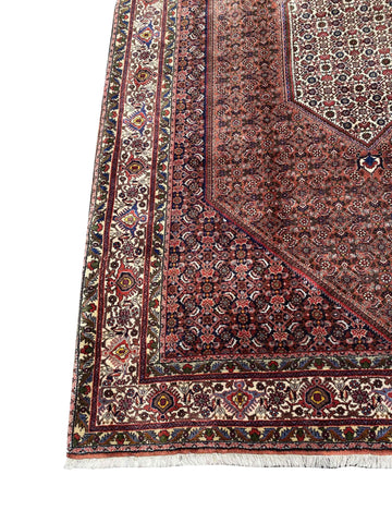 303 x 205 cm Persian Bijar Traditional Red Large Rug - Rugmaster