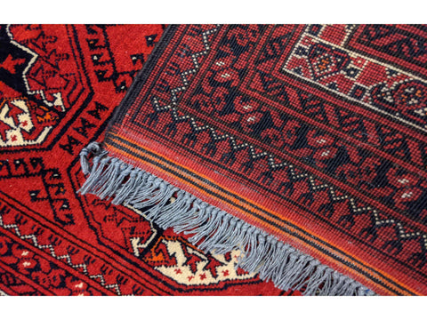 304 x 83 cm Fine Afghan Khan Tribal Red Rug - Rugoutlet