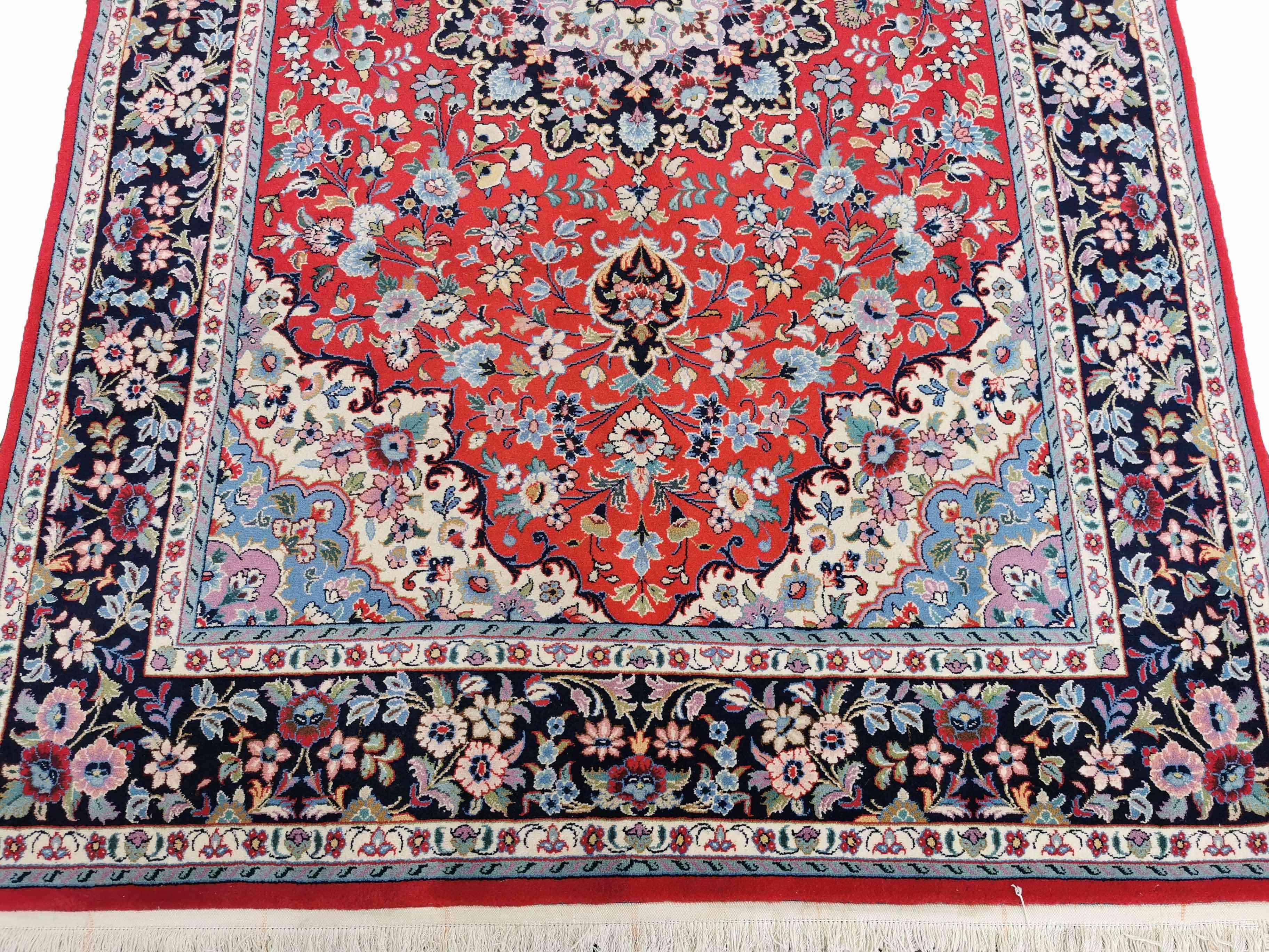 305 x 198 cm Ardakan Traditional Red Large Rug - Rugmaster