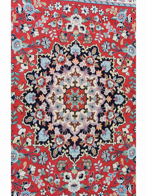 305 x 198 cm Ardakan Traditional Red Large Rug - Rugmaster