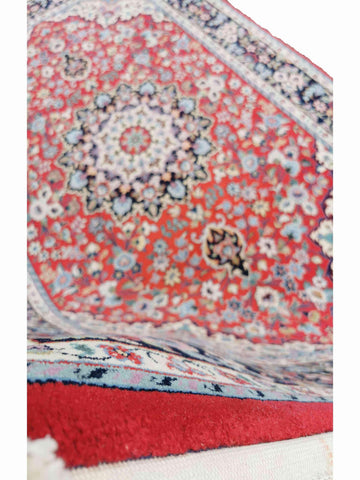 305 x 198 cm Ardakan Traditional Red Large Rug - Rugmaster