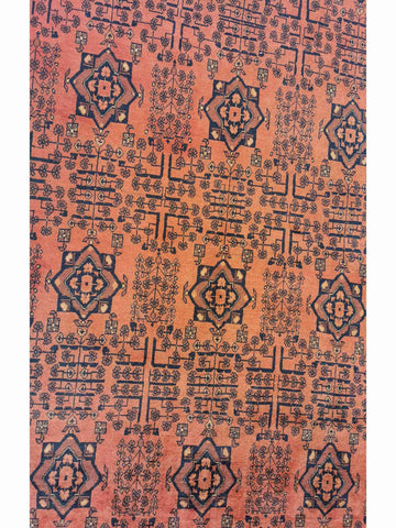 305 x 200 cm Afghan Khan Tribal Red Large Rug - Rugmaster
