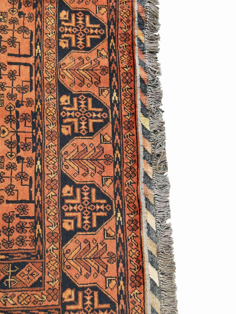 305 x 200 cm Afghan Khan Tribal Red Large Rug - Rugmaster