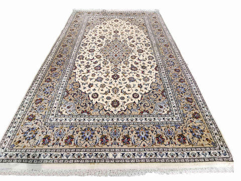 305 x 205 cm Kashan Traditional Yellow Large Rug - Rugoutlet