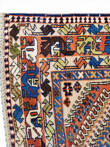 305 x 205 cm Yalameh Tribal Orange Large Rug - Rugmaster