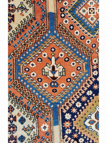 305 x 205 cm Yalameh Tribal Orange Large Rug - Rugoutlet