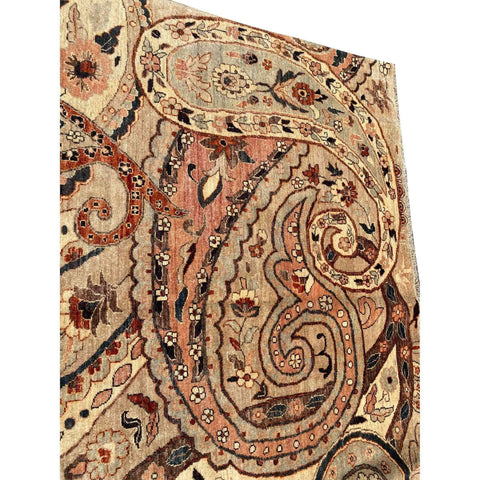 305 x 246 cm Natural dye Modern Yellow Large Rug - Rugmaster