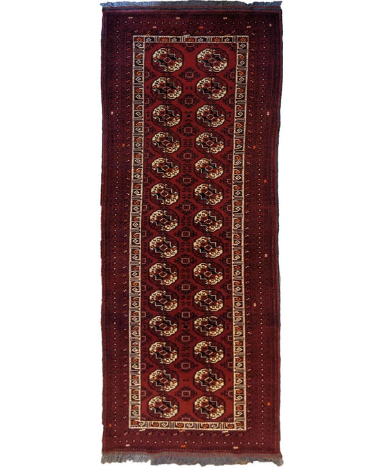 305 x 84 cm Fine Afghan Khan Tribal Red Rug - Rugoutlet