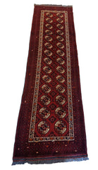 305 x 84 cm Fine Afghan Khan Tribal Red Rug - Rugmaster