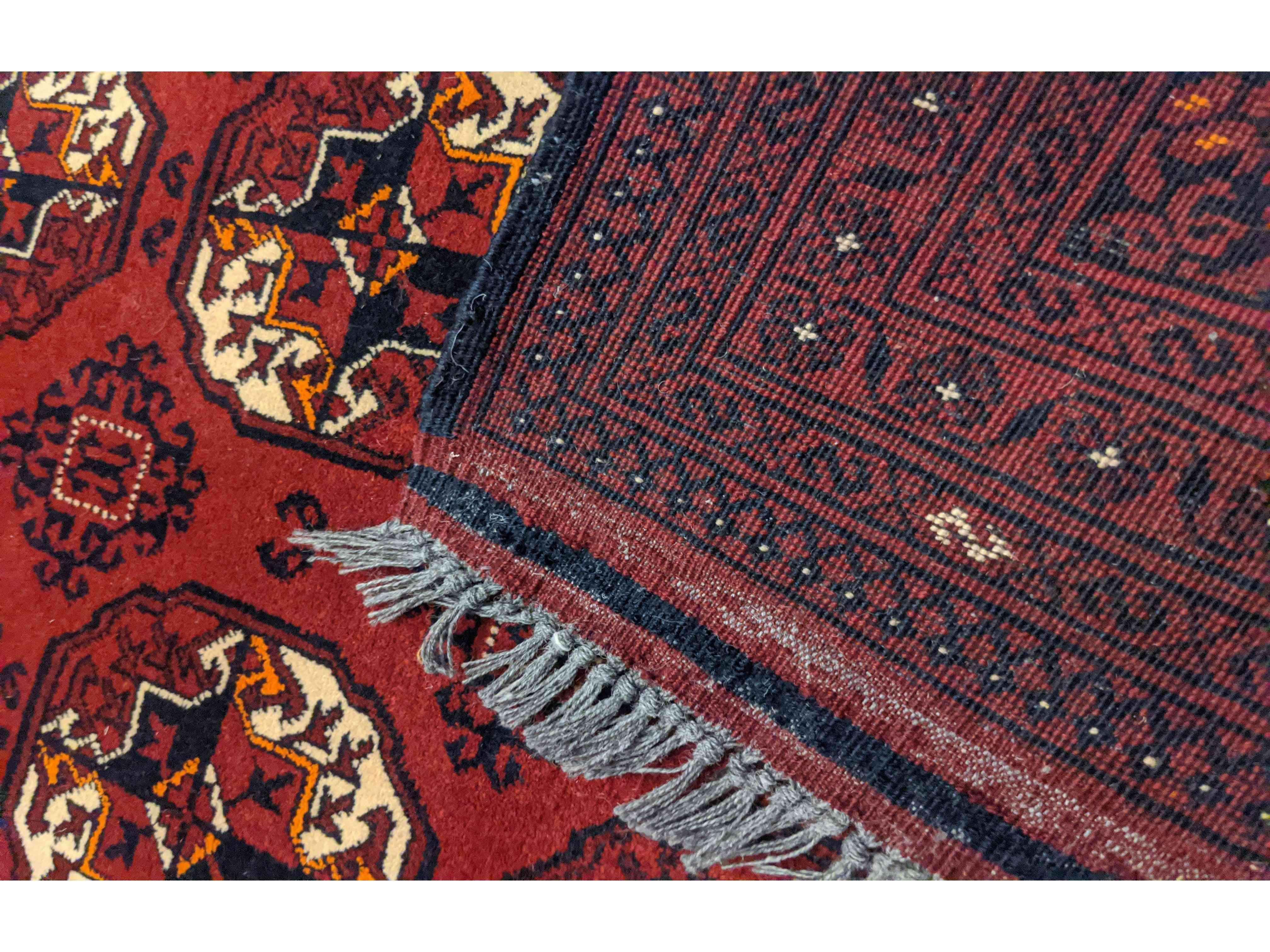 305 x 84 cm Fine Afghan Khan Tribal Red Rug - Rugoutlet