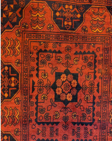 305 x 85 cm Afghan Khan Tribal Red Rug - Rugoutlet