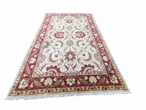 306 x 197 cm Indo-Ziegler Antique Red Large Rug - Rugoutlet