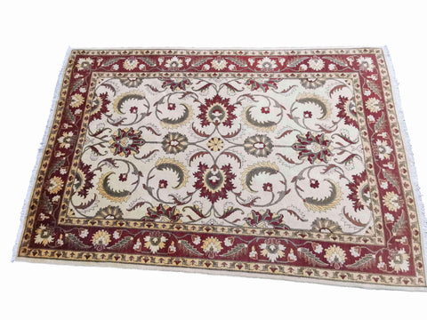 306 x 197 cm Indo-Ziegler Antique Red Large Rug - Rugoutlet