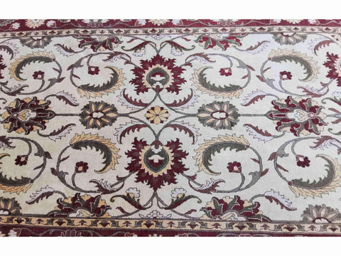 306 x 197 cm Indo-Ziegler Antique Red Large Rug - Rugoutlet