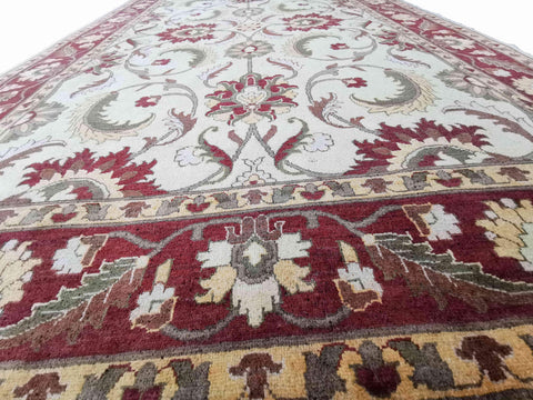 306 x 197 cm Indo-Ziegler Antique Red Large Rug - Rugoutlet