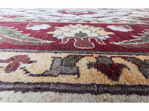 306 x 197 cm Indo-Ziegler Antique Red Large Rug - Rugoutlet