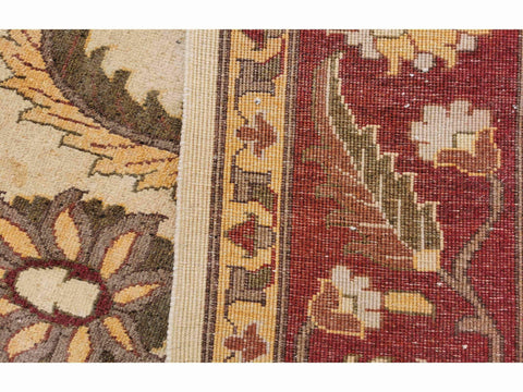 306 x 197 cm Indo-Ziegler Antique Red Large Rug - Rugoutlet