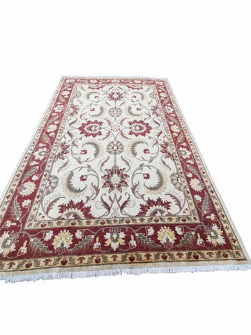 306 x 197 cm Indo-Ziegler Antique Red Large Rug - Rugoutlet