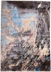 306x251 cm  Indian Wool/Viscose Multicolor Rug-840394