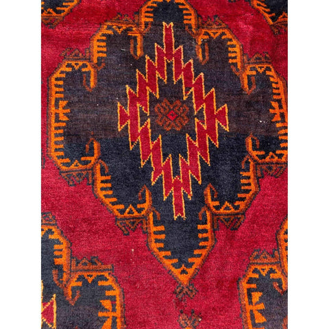 307 x 175 cm Old Afghan Tribal Red Large Rug - Rugoutlet