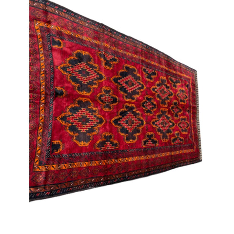 307 x 175 cm Old Afghan Tribal Red Large Rug - Rugmaster