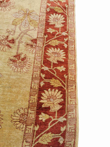 307 x 204 cm Ziegler Antique Yellow Large Rug - Rugoutlet