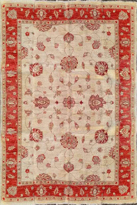 309 x 201 cm Red & Yellow Ziegler handmade rug - Rugoutlet