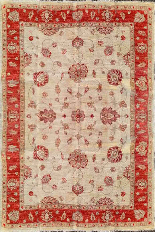 309 x 201 cm ziegler Red White Antique Red Large Rug - Rugmaster